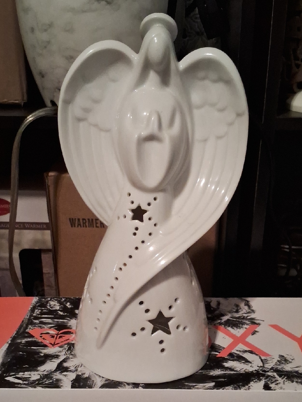 Yankee Candle White Ceramic Angel Wax Warmer